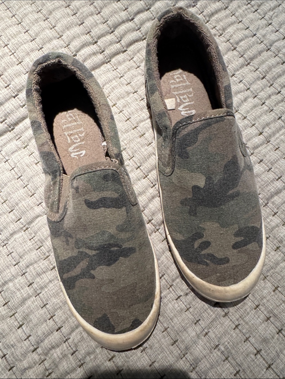 Mad Love Camo Slip-On Sneakers